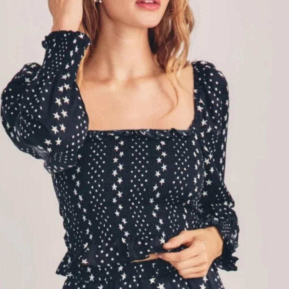 NWT LoveShackFancy Russell Blouse